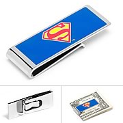Superman Logo Blue Money Clip